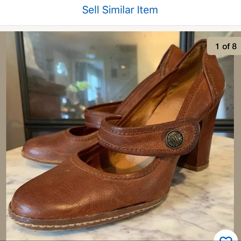 Frye Adrienne Stitch Shoe Leather Heel 6.5 M